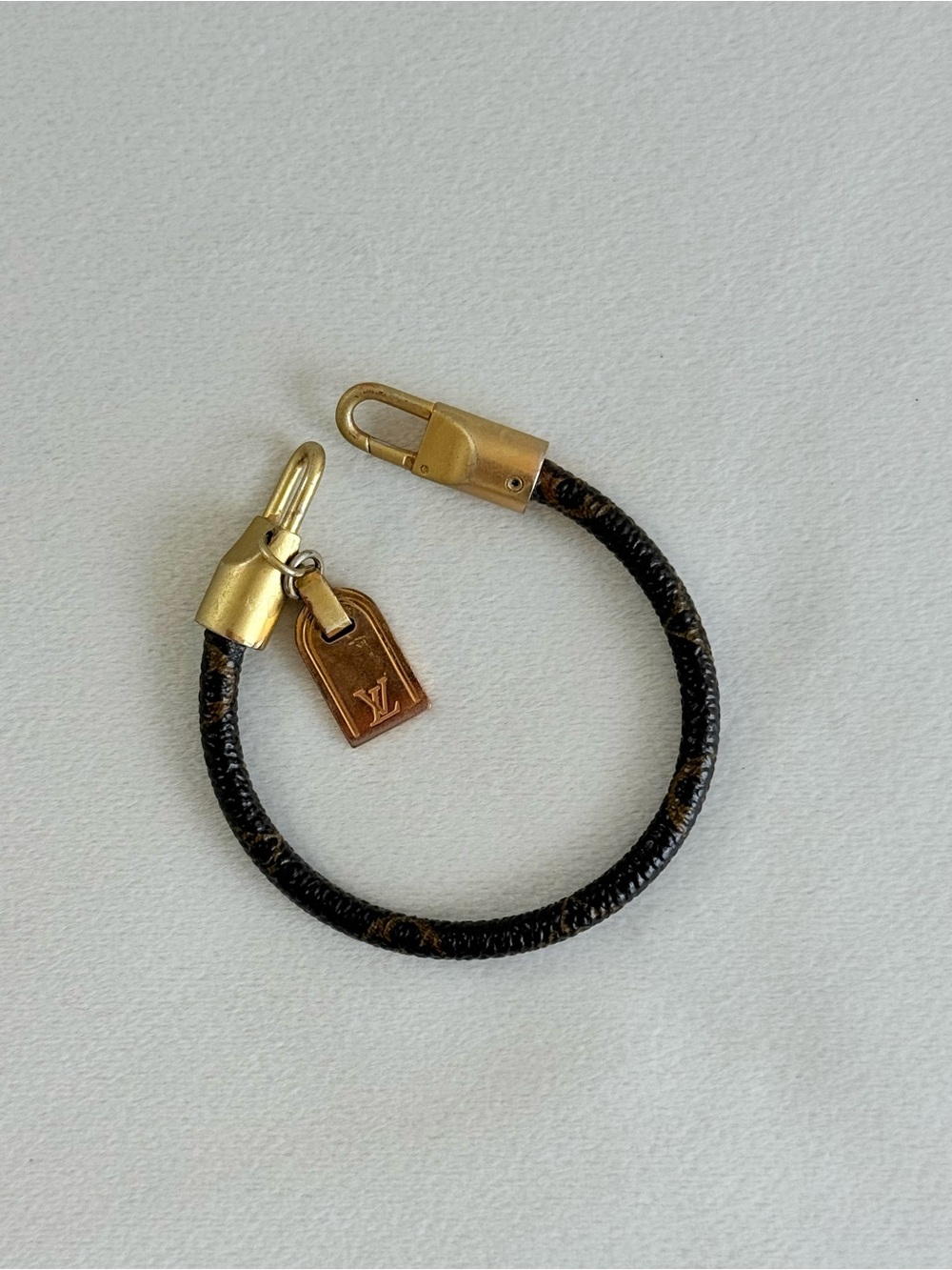 Louis Vuitton Monogram Bracelet Canvas and Metal Brown and Gold